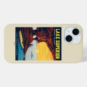 Coques Case-Mate iPhone Grands Lacs | Lac Supérieur (Verso (horizontal))