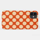 Coques Case-Mate iPhone Grands points rétro - orange pâle et mandarine (Dos (Horizontal))