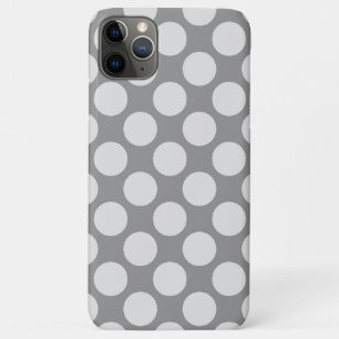 Etui iPhone Case-Mate Grands points rétro - tons gris / gris