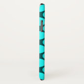 Coques Case-Mate iPhone Grands Pois Aqua en Turquoise (Dos/Droite)