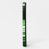 Coques Case-Mate iPhone Grange vert et blanc Grunge texture (Dos/Gauche)