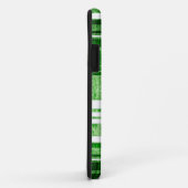 Coques Case-Mate iPhone Grange vert et blanc Grunge texture (Dos/Droite)