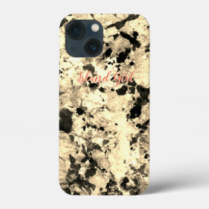 Case-Mate iPhone Case Granit blanc, gris et noir