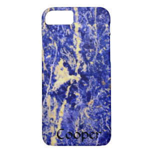 Coque iPhone 7 Granit bleu, marbre bleu, pierre bleue