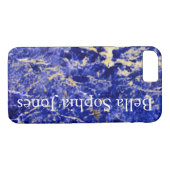 Coques Case-Mate iPhone Granit bleu, marbre bleu, pierre bleue (Dos (Horizontal))