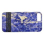 Coques Case-Mate iPhone Granit bleu, marbre bleu, pierre bleue (Dos (Horizontal))