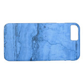 Coques Case-Mate iPhone Granit bleu motif marbre bleu pierre (Dos (Horizontal))