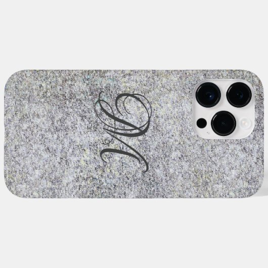 Coques Case-Mate iPhone Granit noir (Verso (horizontal))