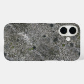 Coques Case-Mate iPhone Granit Rock Gris avec mousse verte (Verso (horizontal))