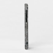 Coques Case-Mate iPhone Granit Rock Gris avec mousse verte (Dos/Gauche)
