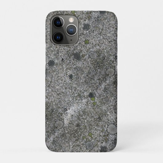 Coques Case-Mate iPhone Granit Rock Gris avec mousse verte (Dos)