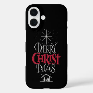 Coques iPhone 16 Granny Knit Christian - Joyeux Noël - Jésus