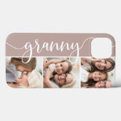 Coques Case-Mate iPhone Granny Script Grandma Photo Collage (Verso (horizontal))