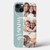 Coques Case-Mate iPhone Granny Script Grandma Photo Collage (Verso)