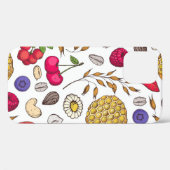 Coques Case-Mate iPhone Granola, motif muesli sans soudure. Main des floco (Verso (horizontal))