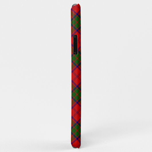 Coques Case-Mate iPhone Grant tartan rouge vert plaid (Dos/Droite)