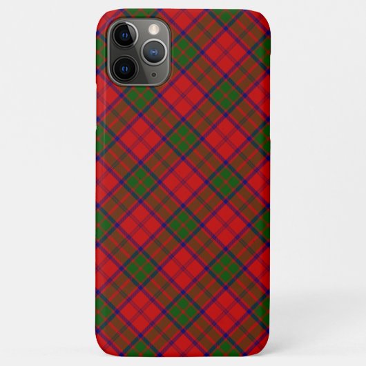 Coques Case-Mate iPhone Grant tartan rouge vert plaid (Dos)