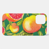 Coques Case-Mate iPhone Grapefruits à main Motif sans couture (Verso (horizontal))