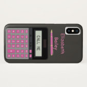 Coques Case-Mate iPhone Graphique calculateur et stylo (Dos (Horizontal))
