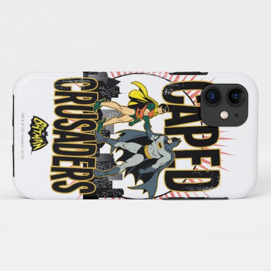 Coques Case-Mate iPhone Graphique Caped Crusaders (Dos (Horizontal))