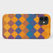Coques Case-Mate iPhone Graphique couleur diamant rétro transparent (Dos (Horizontal))