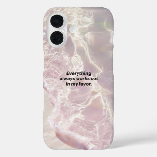 Coques iPhone 16 Graphique d'affirmation de manifestation