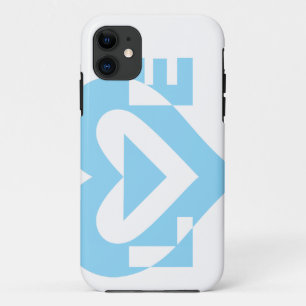 Etui iPhone Case-Mate Graphique d'amour cool, Bleu