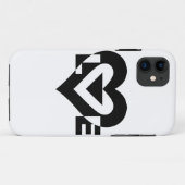 Coques Case-Mate iPhone Graphique d'amour cool, noir (Dos (Horizontal))