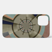 Coques Case-Mate iPhone Graphique d'art fractal de l'harmonie des couleurs (Verso (horizontal))