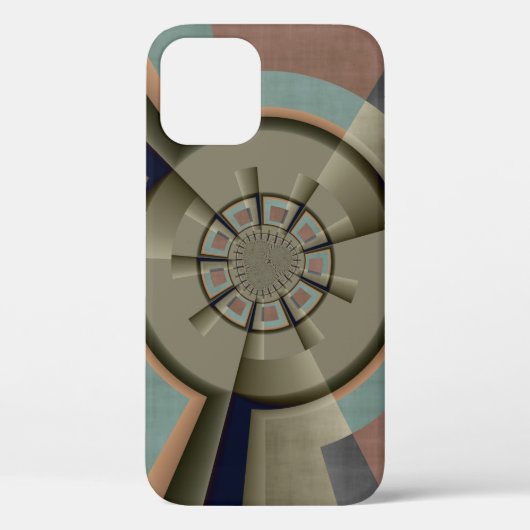 Coques Case-Mate iPhone Graphique d'art fractal de l'harmonie des couleurs (Verso)