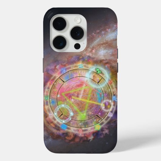 Coques Case-Mate iPhone Graphique d'astrologie zodiaque (Verso)
