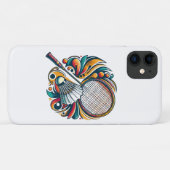 Coques Case-Mate iPhone Graphique de badminton (Dos (Horizontal))