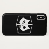 Coques Case-Mate iPhone Graphique de chat de Schrödinger (Dos (Horizontal))