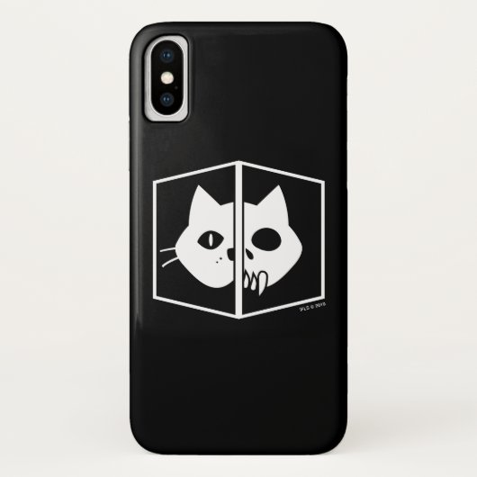 Coques Case-Mate iPhone Graphique de chat de Schrödinger (Dos)