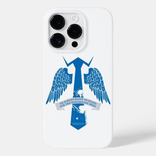 Coques Case-Mate iPhone Graphique de citation de Cravate de Castiel surnat (Verso)