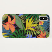 Coques Case-Mate iPhone Graphique de fleur d'Aloha de Hawaii tropical (Dos (Horizontal))