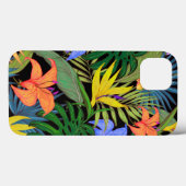 Coques Case-Mate iPhone Graphique de fleur d'Aloha de Hawaii tropical (Verso (horizontal))