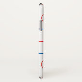 Coques Case-Mate iPhone graphique de la patinoire de hockey (Dos/Droite)