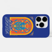 Coques Case-Mate iPhone Graphique de Talavera de scarabée bleu (Verso (horizontal))