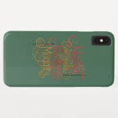 Coques Case-Mate iPhone Graphique de traductions localisées MUGGLE™ (Dos (Horizontal))