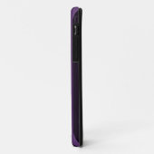 Coques Case-Mate iPhone Graphique des rayures mauves pourpres (Dos/Gauche)