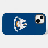 Coques Case-Mate iPhone Graphique Drapeau Dynamique Louisiane sur un (Verso (horizontal))