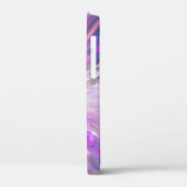 Coques Case-Mate iPhone Graphique énergétique abstrait néon rose et bleu (Verso / Gauche)