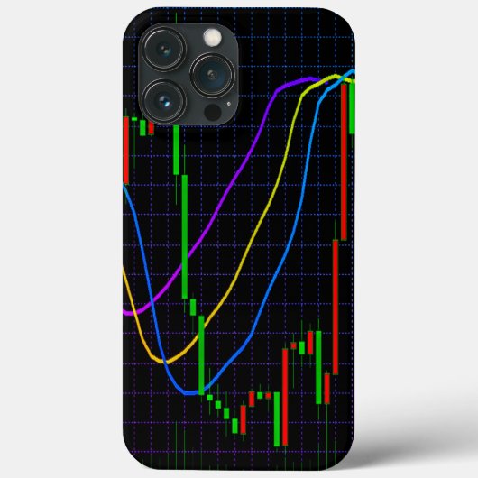 Coques Case-Mate iPhone Graphique financier Abstrait (Verso)