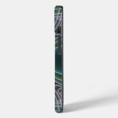 Coques Case-Mate iPhone Graphique géométrique Turquoise moderne (Verso / Gauche)