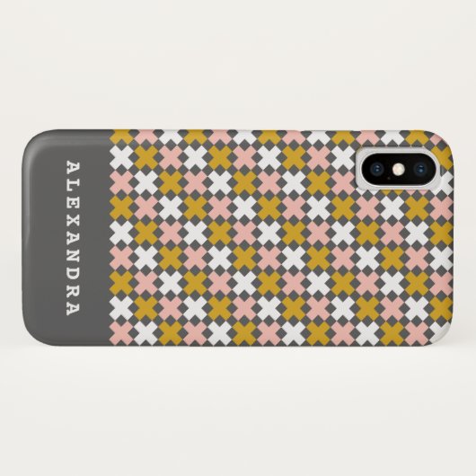 Coques Case-Mate iPhone graphique moderne, géométrique x (Dos (Horizontal))