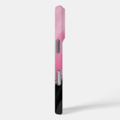 Coques Case-Mate iPhone Graphique moderne sur mesure à la mode Noir rose (Verso / Droite)