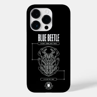 Coque Pour iPhone 14 Pro Graphique technique du scarabée bleu
