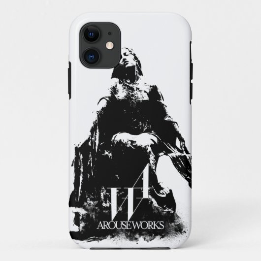 Coques Case-Mate iPhone Graphiques noirs et blancs (Dos)