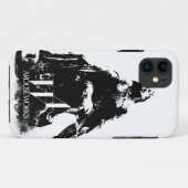 Coques Case-Mate iPhone Graphiques noirs et blancs (Dos (Horizontal))